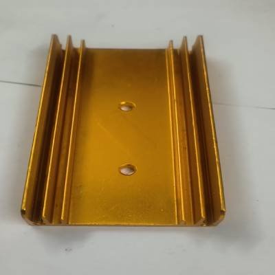 4 Transistor Black Aluminium Heatsink